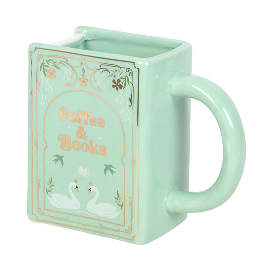 Book Shaped Mug - Coffee & Books
